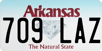 AR license plate 709LAZ