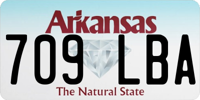 AR license plate 709LBA
