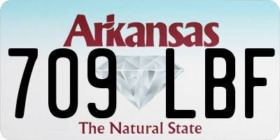 AR license plate 709LBF