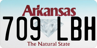 AR license plate 709LBH