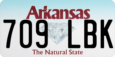 AR license plate 709LBK