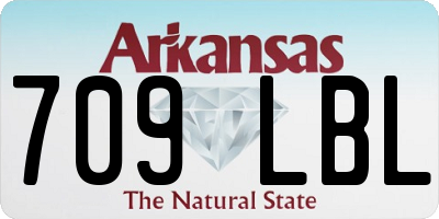 AR license plate 709LBL
