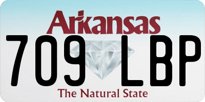 AR license plate 709LBP