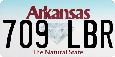 AR license plate 709LBR