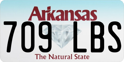 AR license plate 709LBS