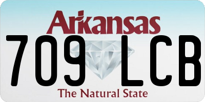 AR license plate 709LCB