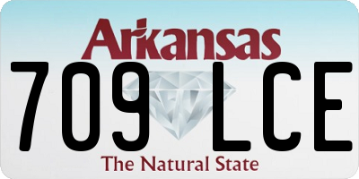 AR license plate 709LCE
