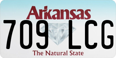 AR license plate 709LCG