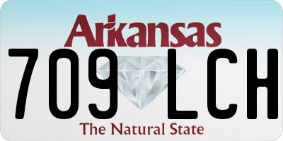 AR license plate 709LCH