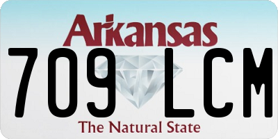 AR license plate 709LCM