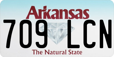 AR license plate 709LCN