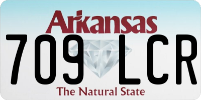 AR license plate 709LCR