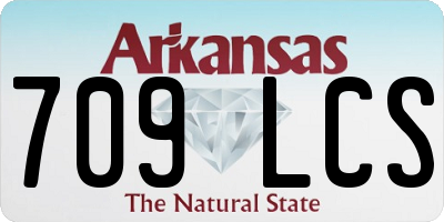 AR license plate 709LCS