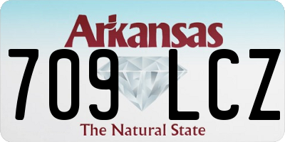 AR license plate 709LCZ