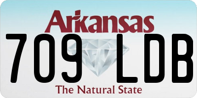 AR license plate 709LDB