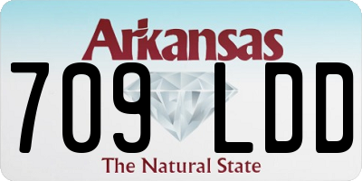 AR license plate 709LDD