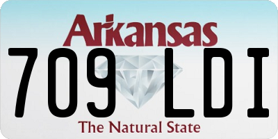 AR license plate 709LDI