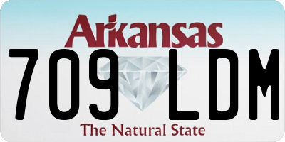 AR license plate 709LDM
