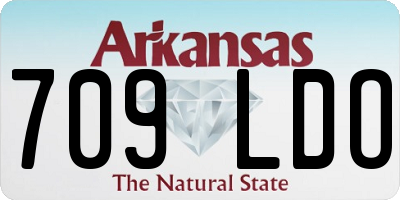 AR license plate 709LDO
