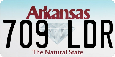 AR license plate 709LDR