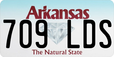AR license plate 709LDS