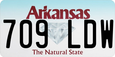AR license plate 709LDW