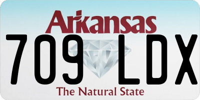 AR license plate 709LDX