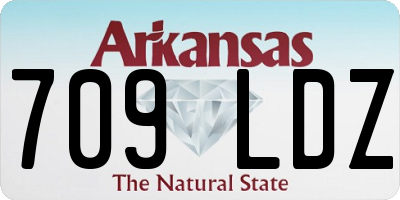 AR license plate 709LDZ