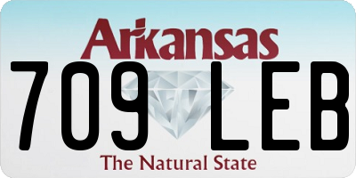 AR license plate 709LEB