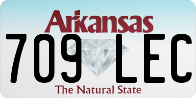 AR license plate 709LEC