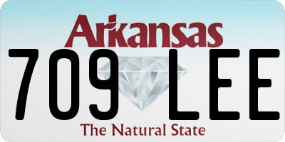 AR license plate 709LEE