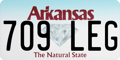 AR license plate 709LEG