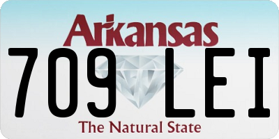 AR license plate 709LEI