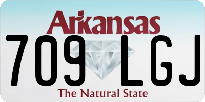 AR license plate 709LGJ