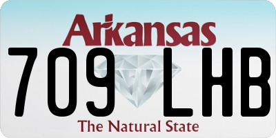 AR license plate 709LHB