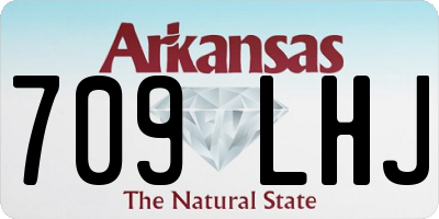 AR license plate 709LHJ