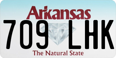 AR license plate 709LHK
