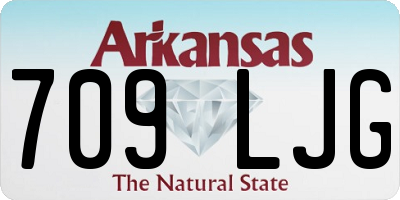 AR license plate 709LJG