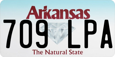 AR license plate 709LPA
