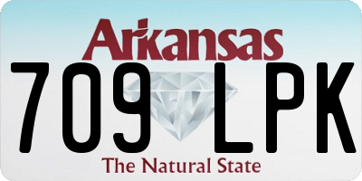 AR license plate 709LPK
