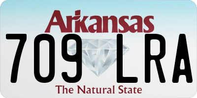 AR license plate 709LRA