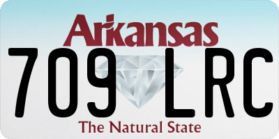 AR license plate 709LRC