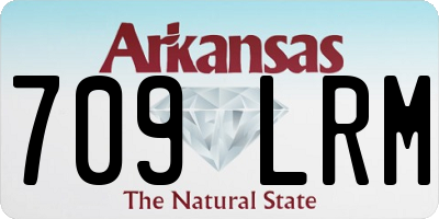AR license plate 709LRM