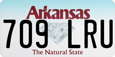 AR license plate 709LRU