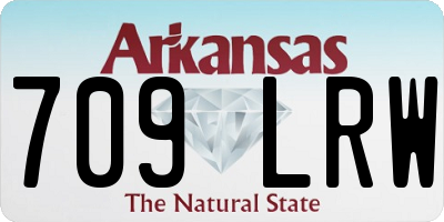 AR license plate 709LRW