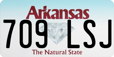 AR license plate 709LSJ
