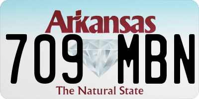AR license plate 709MBN