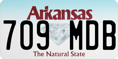 AR license plate 709MDB