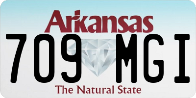 AR license plate 709MGI