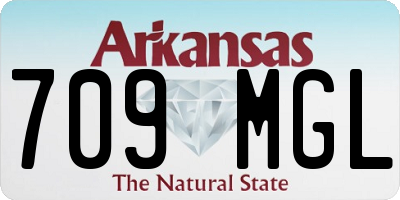 AR license plate 709MGL